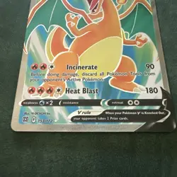 Pokemon TCG Charizard v Full Art 153/172 Brilliant Stars Ultra Rare NM - Image 2