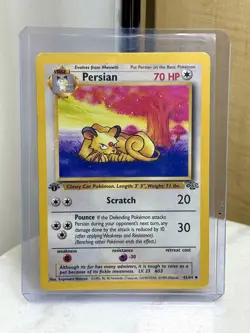 Pokemon TCG Persian 42/64 Jungle 1st Edition WOTC 1999 Vintage Uncommon - Image 1