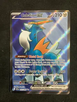 Pokemon Cobalion ex 103/086 Chaos Rising Full Art Ultra Rare Near Mint - Image 1