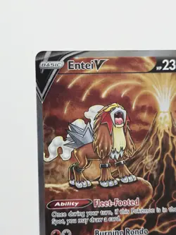 Entei V GG36/GG70 Crown Zenith Galarian Gallery Full Art Ultra Rare Pokemon NM - Image 3