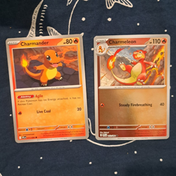 Pokemon TCG Chaos Rising 2026 Charmander Charmeleon 011/094 012/094 x2 - Image 1