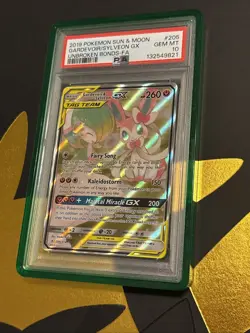 Pokemon Gardevoir & Sylveon GX PSA 10 W/Guard - Tag Team 205/214 Unbroken Bonds - Image 1