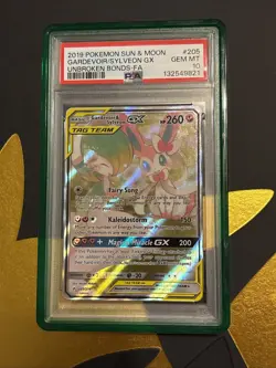 Pokemon Gardevoir & Sylveon GX PSA 10 W/Guard - Tag Team 205/214 Unbroken Bonds - Image 3
