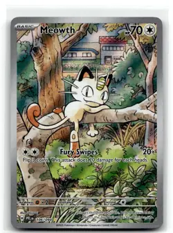 Meowth 106/094 Illustration Rare Phantasmal Flames Pokemon NM b6 - Image 1