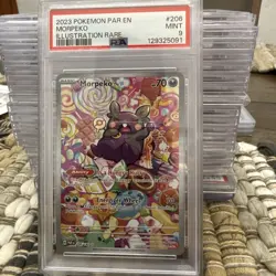 2023 Pokemon Paradox Rift - Morpeko Illustration Rare 208/182 PSA 9 - Image 1