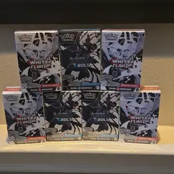Pokemon TCG Black Bolt/White Flare Booster Bundle Box Lot 7 Boxes English - Image 1