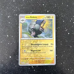 Pokemon TCG Alolan Golem Journey Together 046/159 Reverse Holo Near Mint - Image 2