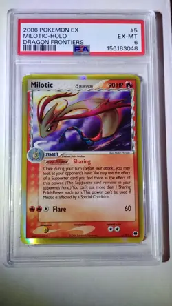 Pokemon / Milotic / Dragon Frontiers / Holo / PSA 6 / 5-101 - Image 1