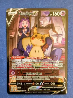 Mimikyu v Trainer Gallery Ultra Rare Pokemon Card TG16/TG30 Brilliant Stars NM - Image 1