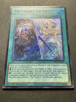 The Fallen & The Virtuous | CH01-EN019 | Secret Rare | HOLO BLEED! | YuGiOh! - Image 2