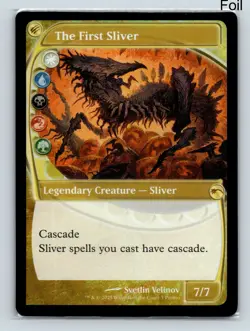 MTG The First Sliver (Future Sight) Foil P MagicFest Cards 3 NM - Image 1