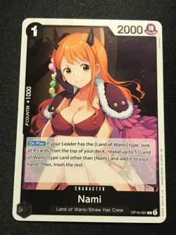 One Piece Card Game The Time of Battle - NAMI R #OP16-091 English CCG - Image 1