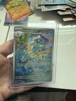 Pokemon Frogadier Illustration Rare Full Art Holo Card 089/086 Chaos Rising NM - Image 2