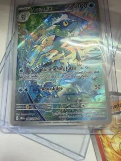 Pokemon Frogadier Illustration Rare Full Art Holo Card 089/086 Chaos Rising NM - Image 3