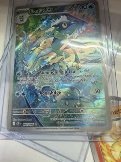 Pokemon Frogadier Illustration Rare Full Art Holo Card 089/086 Chaos Rising NM - Image 5