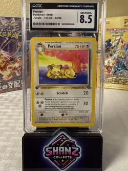 Pokemon TCG Persian Jungle 1st Edition 1999 Vintage Card 42/64 Certified 8.5 CGC - Image 1