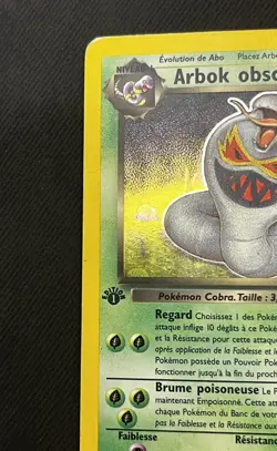 Arbok obscur 2/82 Edition 1 Rare Team Rocket 2000 Francais FR Pokemon Card - Image 2