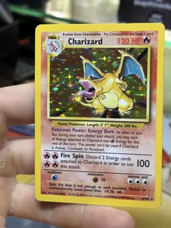 Charizard 4/102 Base Set 1999 Holo Rare WOTC Vintage Pokemon Card TCG - Image 4