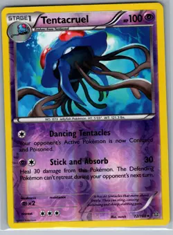 Tentacruel 72/160 Reverse Holo - XY - Primal Clash - Pokemon Card - LP - Image 1