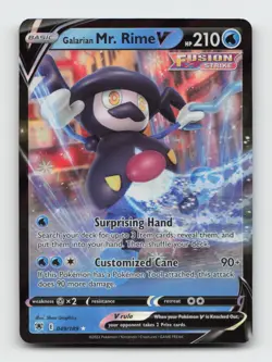 Galarian Mr. Rime V 049/189 V Rare ASR Astral Radiance Holo Pokemon Holo NM/M - Image 1