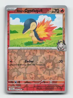 Ethan's Cyndaquil 032/182 Common DRI Destined Rivals Pokemon Reverse Holo NM/M - Image 1