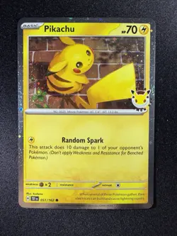 NM Pikachu 2026 Pokemon Day 051/162 Promo Holo EN 70HP card. 91 - Image 1