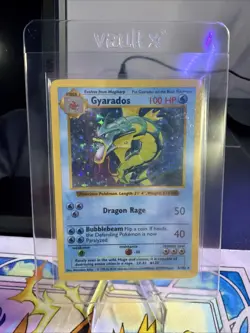 Pokemon Gyarados Holo Shadowless Rare TCG Base Set Card 6/102 LP-💎 - Image 1