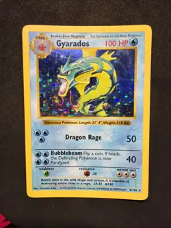Pokemon Gyarados Holo Shadowless Rare TCG Base Set Card 6/102 LP-💎 - Image 3