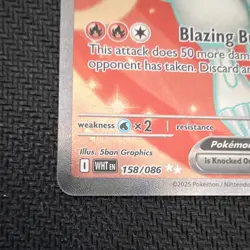 Pokemon Reshiram ex 158/086 Sv: White Flare Ultra Rare Holo 230HP Eng - Image 5