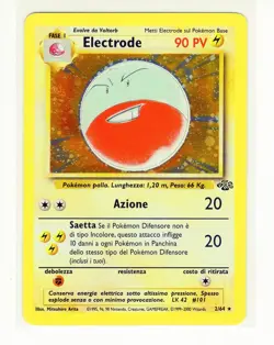 ~ITA~ ITALIAN Electrode 2/64 Jungle Holo LP Pokemon Card (G8) - Image 1