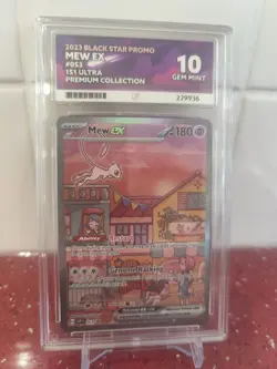 Mew EX Pokemon 151 UPC Promo ACE 10 - PERFECT SUBGRADES - Image 1