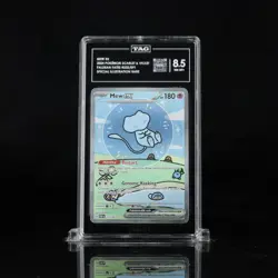 Pokemon TCG Mew EX (Bubble Mew) Paldean Fates 232/091 - TAG 8.5 NM-MT+ - Image 1
