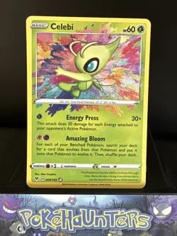 Pokemon Card Celebi 009/185 Vivid Voltage Amazing Rare Near Mint - Image 1