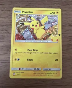 Pokemon TCG Pikachu 025/025 McDonald's 25th Anniversary Holo Promo 2021 English - Image 2