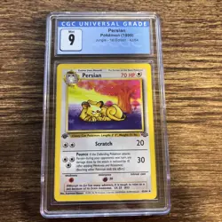 Persian Pokemon Jungle 1st Edition 42/64 CGC 9 Mint - Image 1