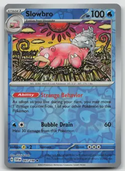Slowbro 043/198 Scarlet & Violet Pokemon Reverse Holo NM Rare - Image 1