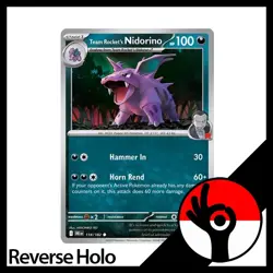 Pokemon TCG: Destined Rivals - Reverse Holo - 118/182 - Team Rocket's Nidorino - Image 1