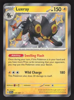 Luxray 137/091 Pokemon TCG SV: Paldean Fates NM - Image 1
