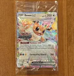 Eevee ex 075/131, Sealed Stamped Promo, Prismatic Evolutions, Surprise Box, NM - Image 1
