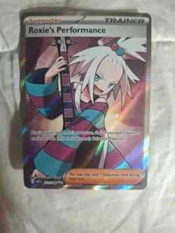 Pokemon Roxie's Performance 112/086 Me04: Chaos Rising Holo - Image 1
