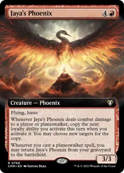 MTG - Jaya's Phoenix - Extended Art - Commander Masters - Magic the Gathering - Image 1