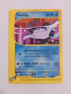 Mantine 77/144 Pokemon Skyridge Regular E Reader - Image 1