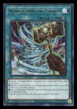 Yugioh Runick Smiting Storm #TAMA-EN036 Tactical Masters LP - Image 1