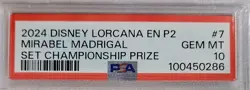 2024 MIRABEL MADRIGAL Disney Lorcana #7 Set Championship Prize PSA 10 GEM MINT - Image 3