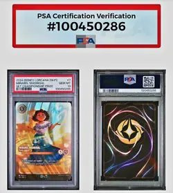 2024 MIRABEL MADRIGAL Disney Lorcana #7 Set Championship Prize PSA 10 GEM MINT - Image 4