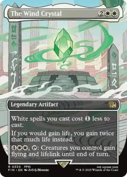 The Wind Crystal (Borderless) - Near Mint MTG Universes Beyond: FINAL FANTASY - Image 1