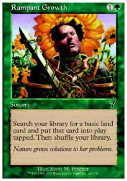 Rampant Growth - Medium Play MTG 7th Edition - Image 1