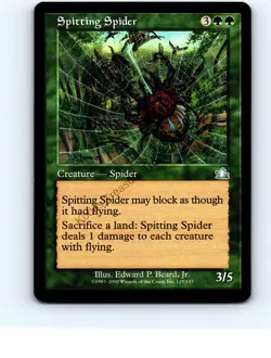 Spitting Spider #125 Green Uncommon Prophecy MTG NP NM/NM+ - Image 1