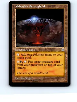 Volrath's Stronghold Legendary Land Rare Stronghold MTG LP Exc/Exc+ - Image 1