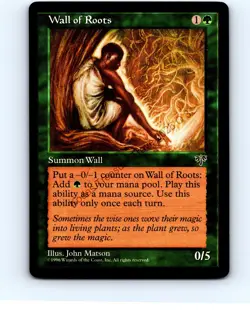 Wall of Roots [x2] Green Common Mirage MTG NP NM/NM+ - Image 1